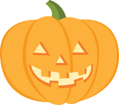 Creepy pumpkin for Halloween party