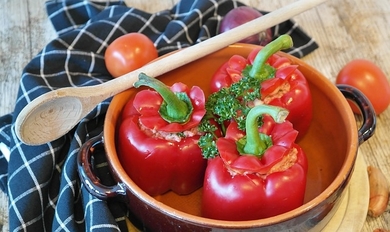 make scary stuffed peppers for halloween party